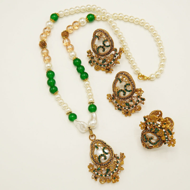 Mother Of Pearl Combo With Ring - tlmjewels