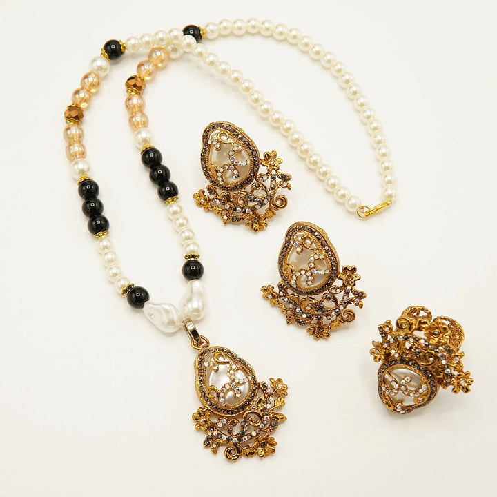 Mother Of Pearl Combo With Ring - tlmjewels