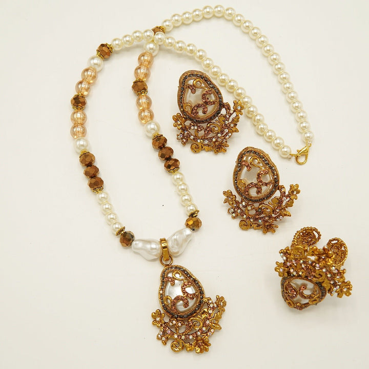 Mother Of Pearl Combo With Ring - tlmjewels