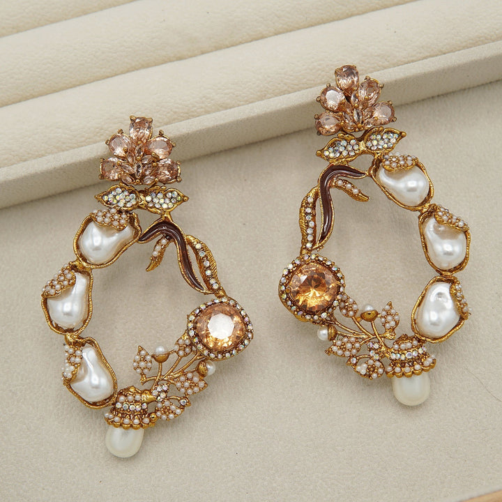 Mother Of Pearl Gem Stone Light In Weight Baali - tlmjewels
