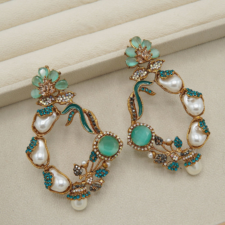 Mother Of Pearl Gem Stone Light In Weight Baali - tlmjewels