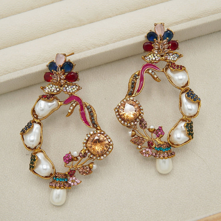 Mother Of Pearl Gem Stone Light In Weight Baali - tlmjewels