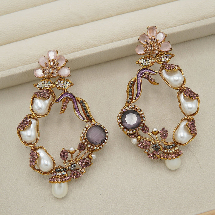 Mother Of Pearl Gem Stone Light In Weight Baali - tlmjewels