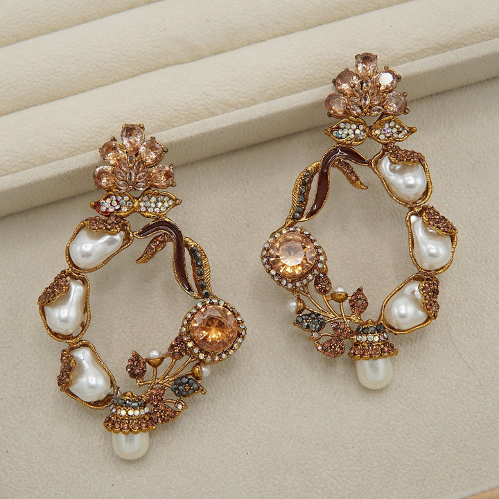 Mother Of Pearl Gem Stone Light In Weight Baali - tlmjewels