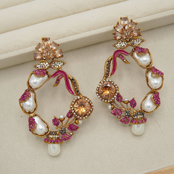 Mother Of Pearl Gem Stone Light In Weight Baali - tlmjewels