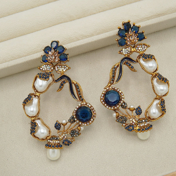 Mother Of Pearl Gem Stone Light In Weight Baali - tlmjewels