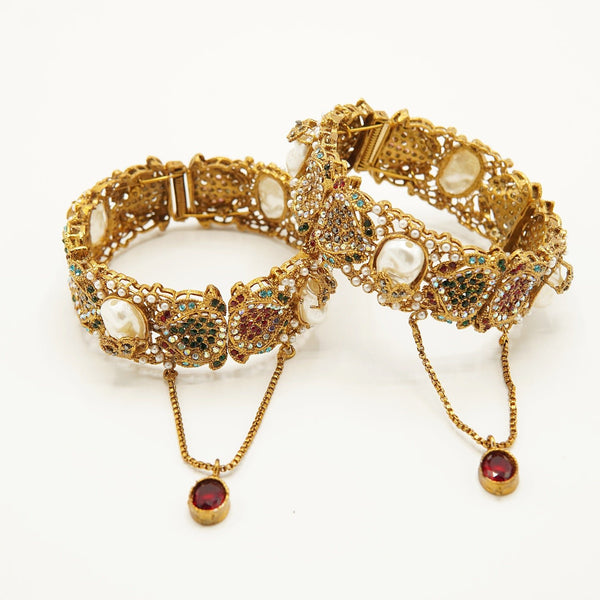 Mother Of Pearl Kangans Pair - tlmjewels