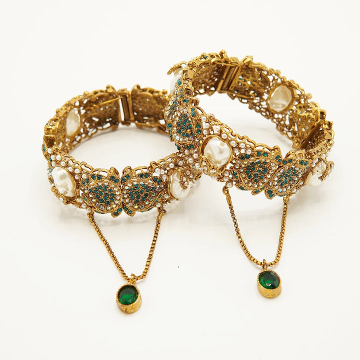 Mother Of Pearl Kangans Pair - tlmjewels