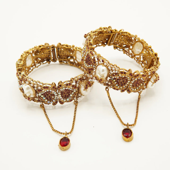 Mother Of Pearl Kangans Pair - tlmjewels