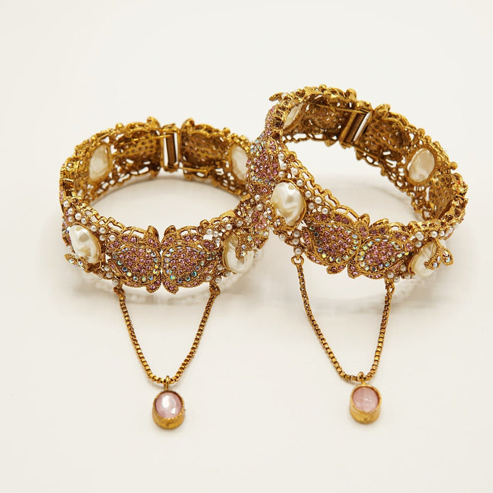Mother Of Pearl Kangans Pair - tlmjewels