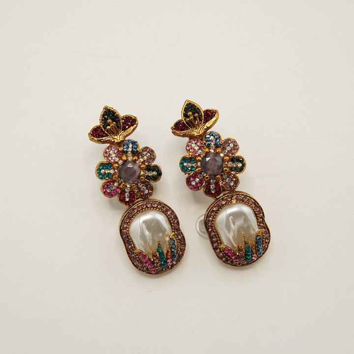 Mother Of Pearl Multi Color Turkish Earring - tlmjewels