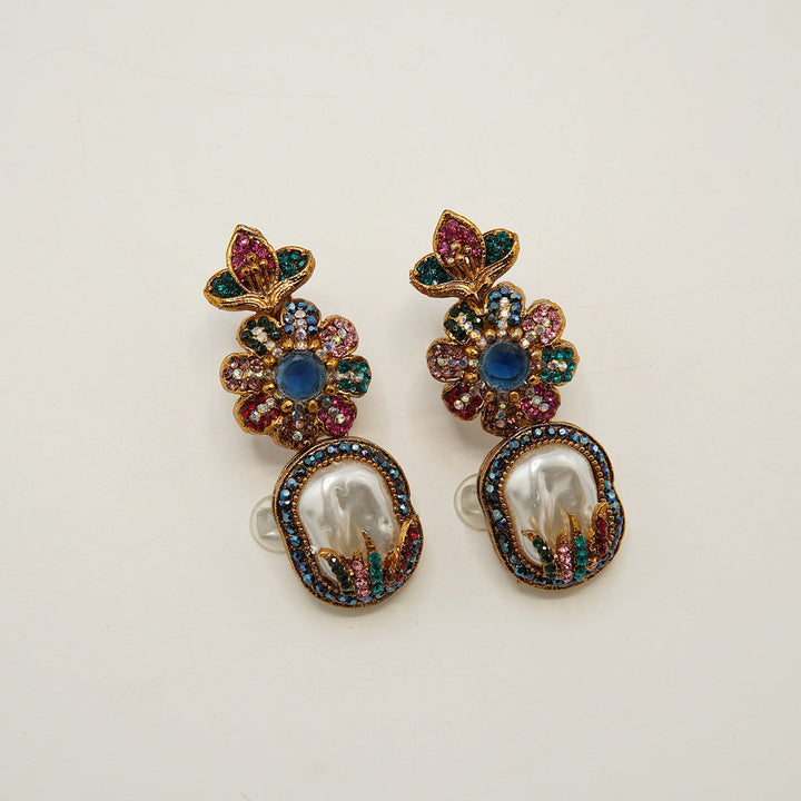 Mother Of Pearl Multi Color Turkish Earring - tlmjewels