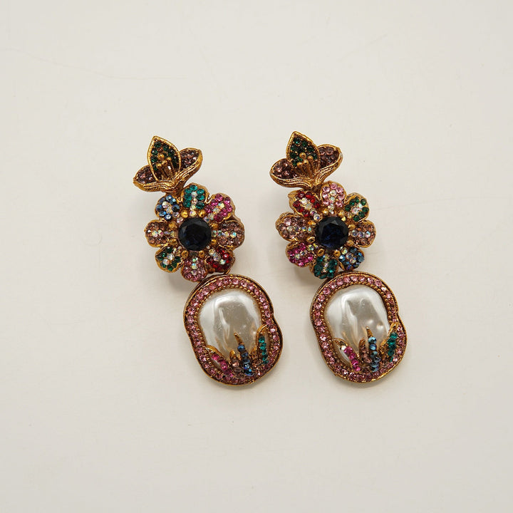 Mother Of Pearl Multi Color Turkish Earring - tlmjewels