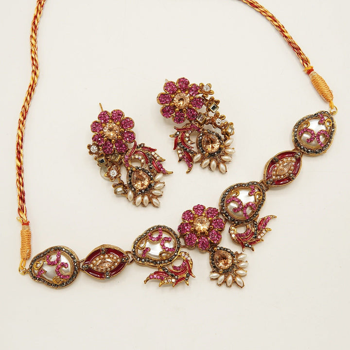 Mother of Pearl Turkish Choker Set - tlmjewels