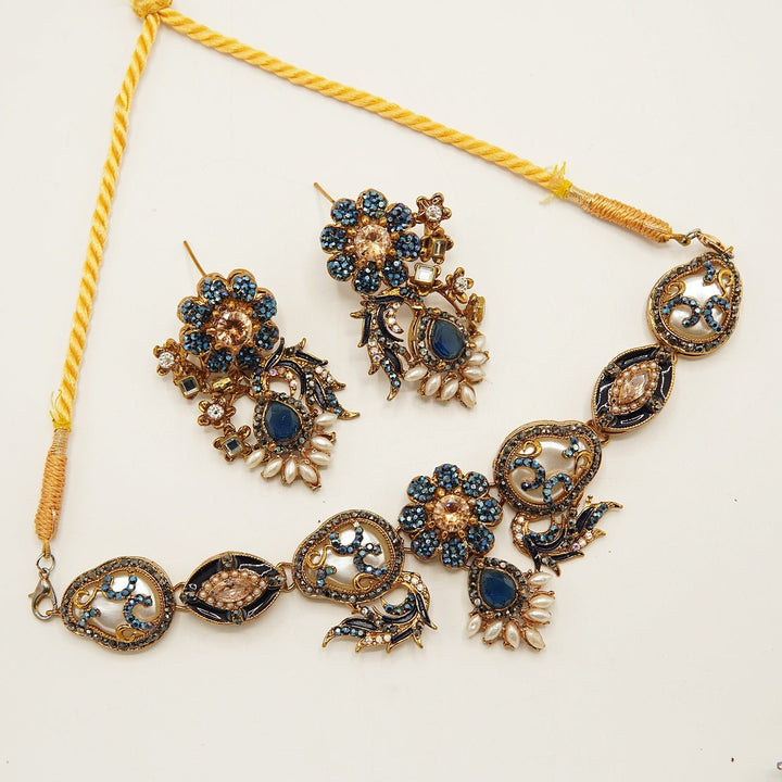 Mother of Pearl Turkish Choker Set - tlmjewels