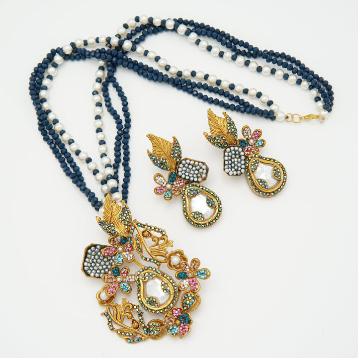 Multi Colored Turkish M.O.P Mala Set - tlmjewels