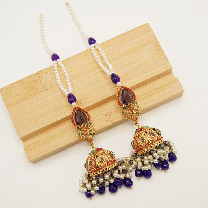 Nauratan Double Sahara Jhumka - tlmjewels