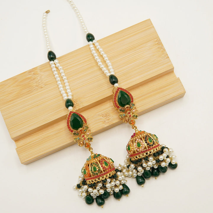 Nauratan Double Sahara Jhumka - tlmjewels