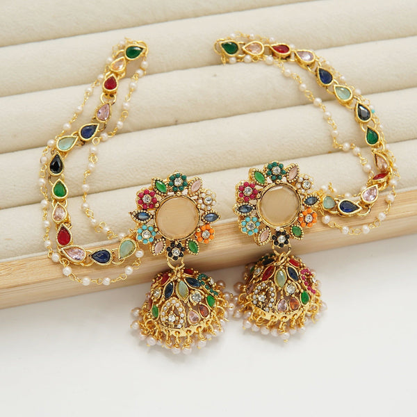 Nauratan Jhumkay With Saharey - tlmjewels