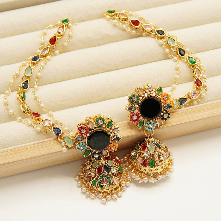 Nauratan Jhumkay With Saharey - tlmjewels