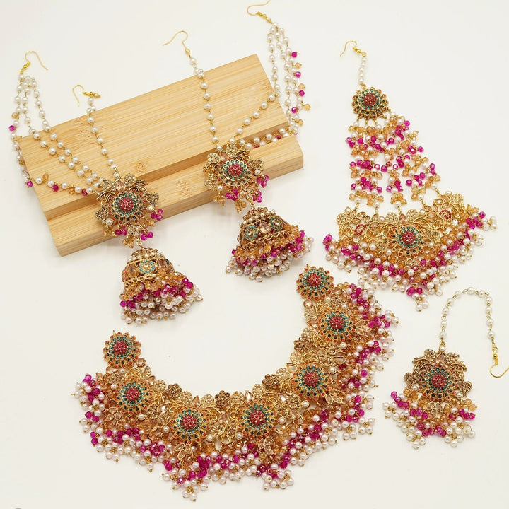 Nauratan Traditional Bridal Set - tlmjewels