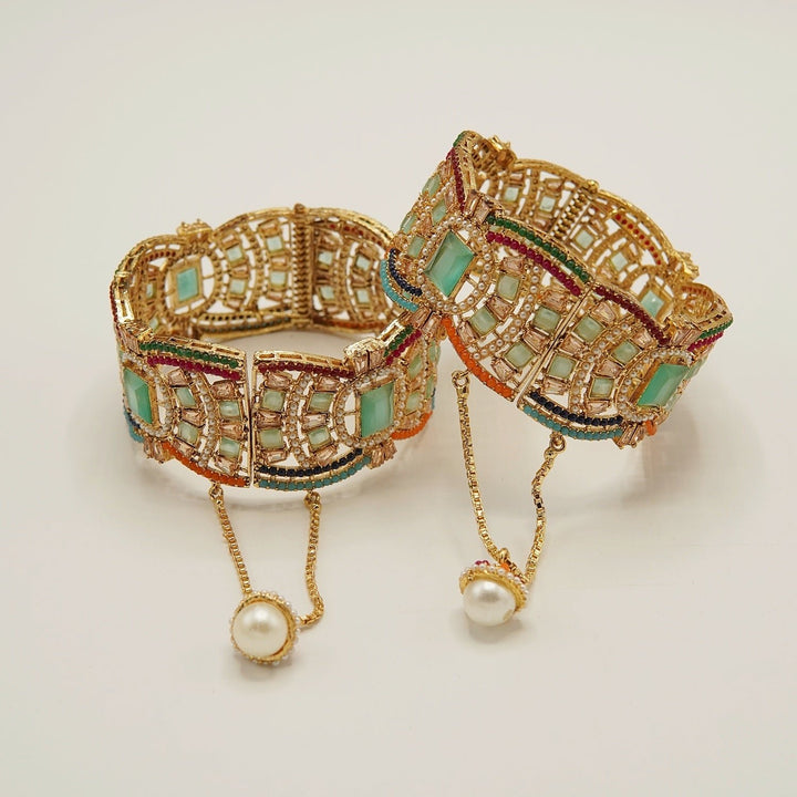 Nauratan Traditional Broad Kara Pair - tlmjewels