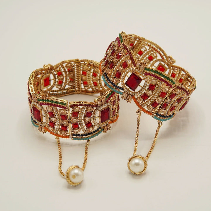 Nauratan Traditional Broad Kara Pair - tlmjewels