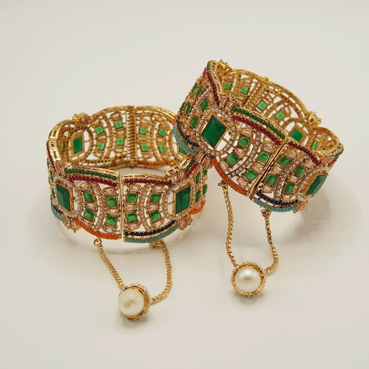 Nauratan Traditional Broad Kara Pair - tlmjewels
