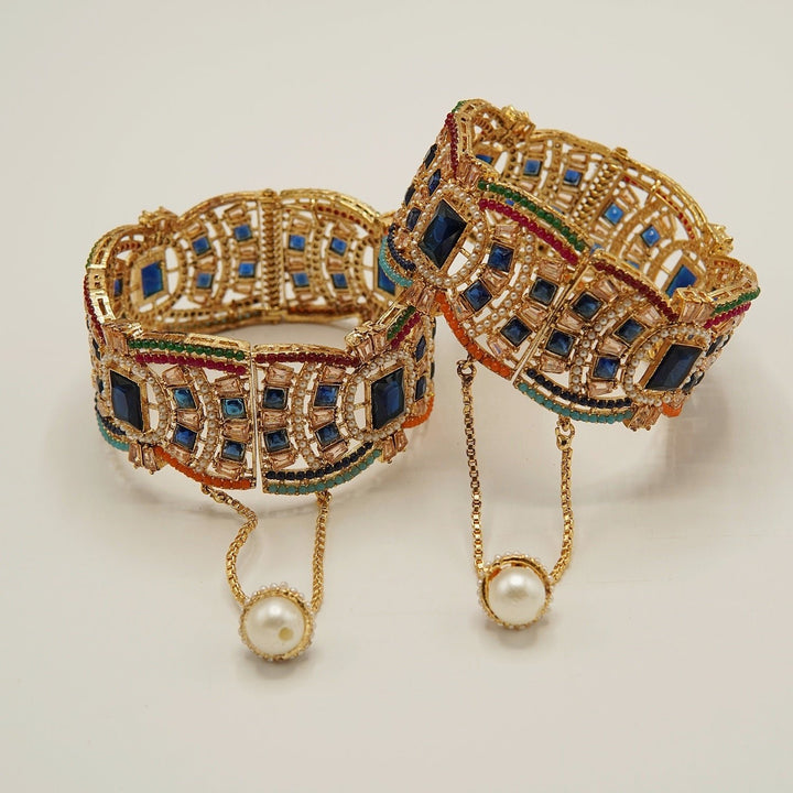 Nauratan Traditional Broad Kara Pair - tlmjewels