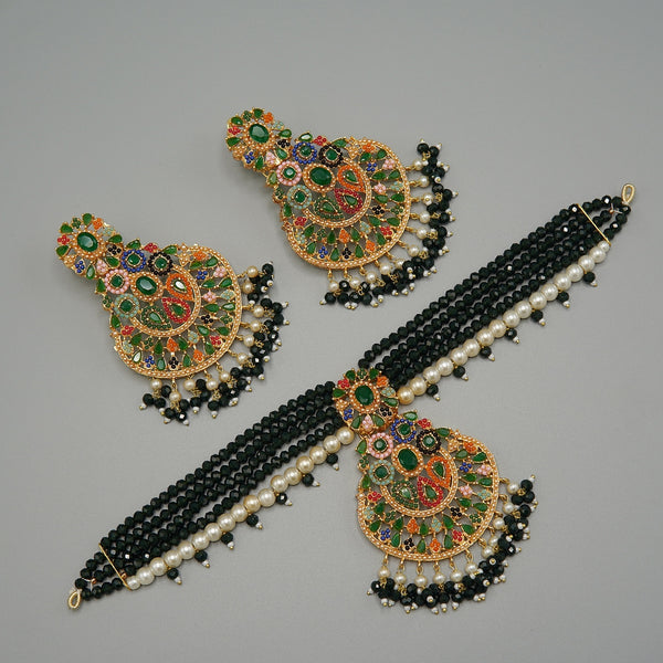 Nauratan Choker Set Without Bindiya