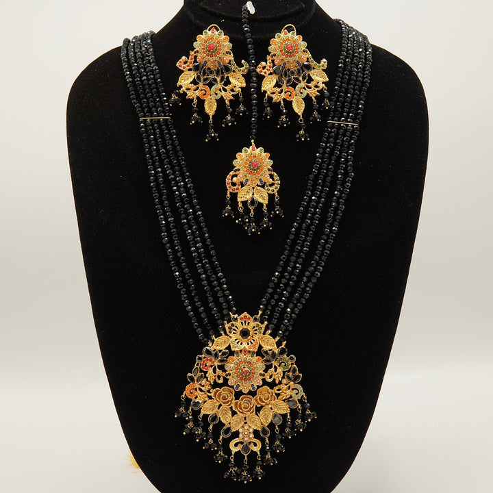 NauratanBigpendent Studs Mala set - tlmjewels