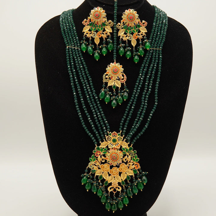 NauratanBigpendent Studs Mala set - tlmjewels