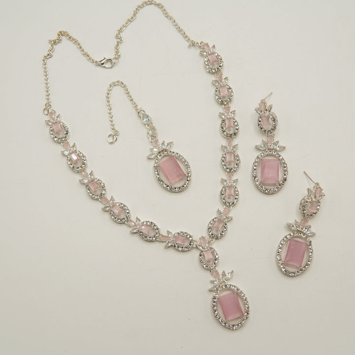 Party Wear Zircone Necklace Set - tlmjewels