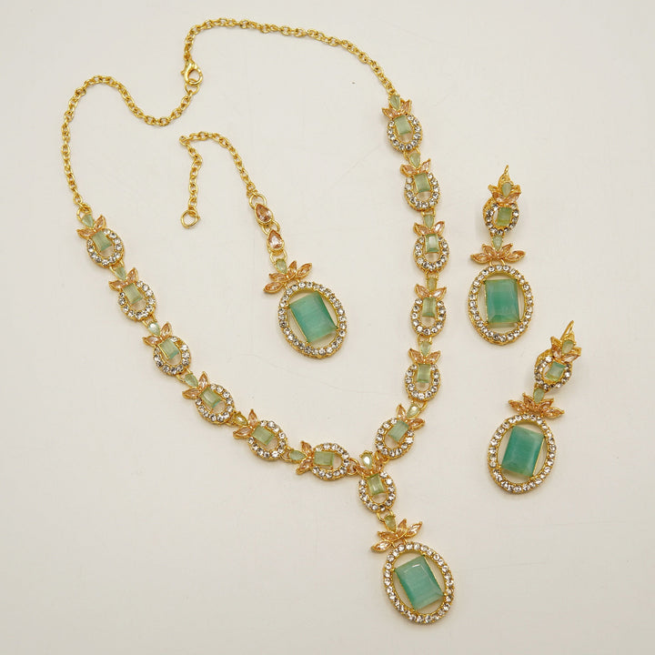 Party Wear Zircone Necklace Set - tlmjewels