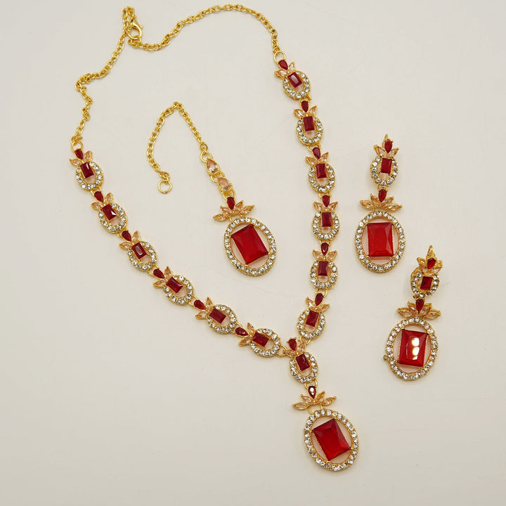Party Wear Zircone Necklace Set - tlmjewels