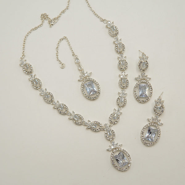 Party Wear Zircone Necklace Set - tlmjewels