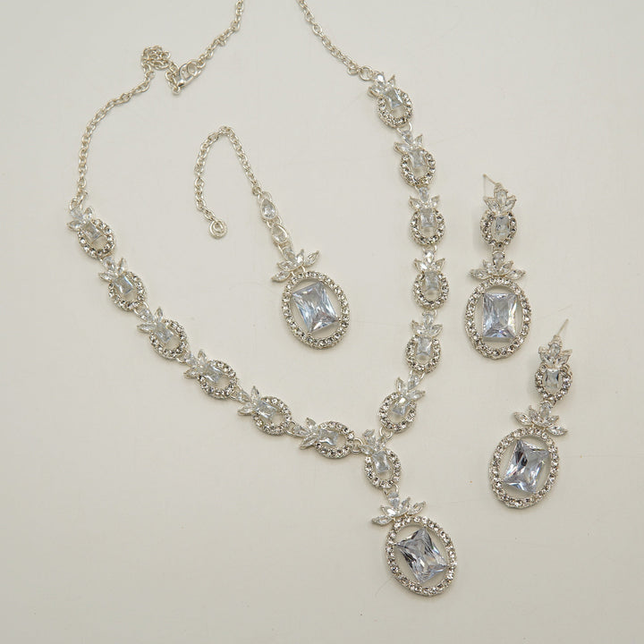 Party Wear Zircone Necklace Set - tlmjewels