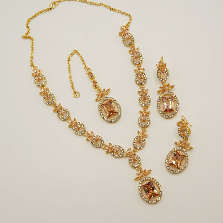 Party Wear Zircone Necklace Set - tlmjewels