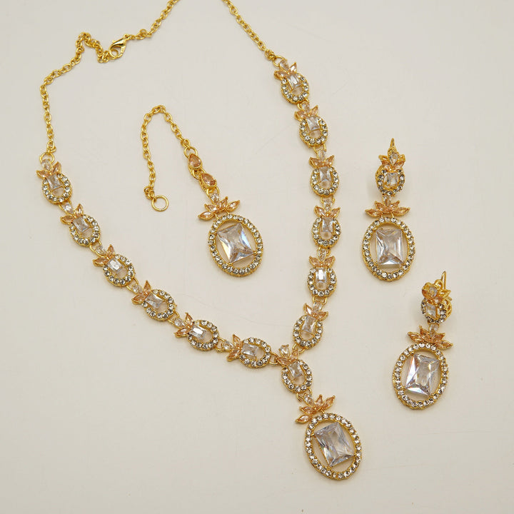 Party Wear Zircone Necklace Set - tlmjewels