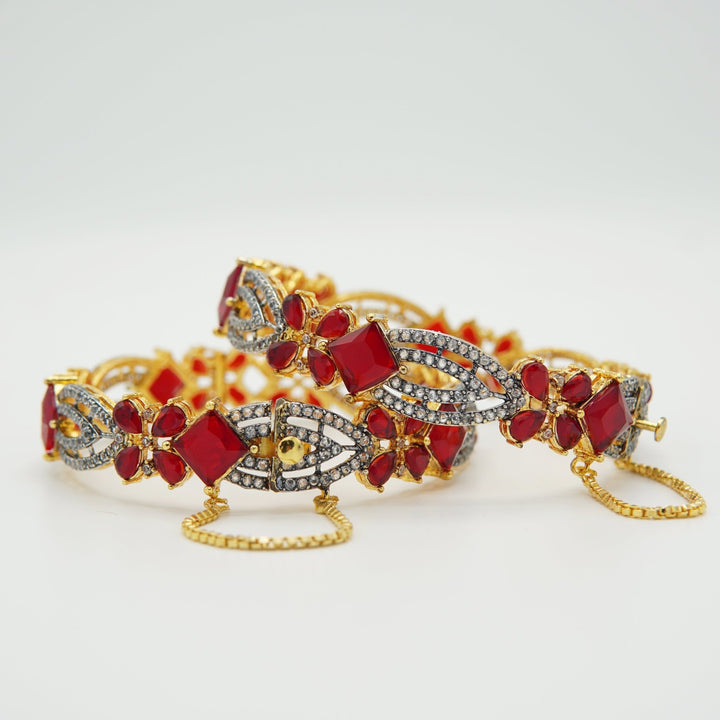 Party Wear Zircones Kangan - tlmjewels