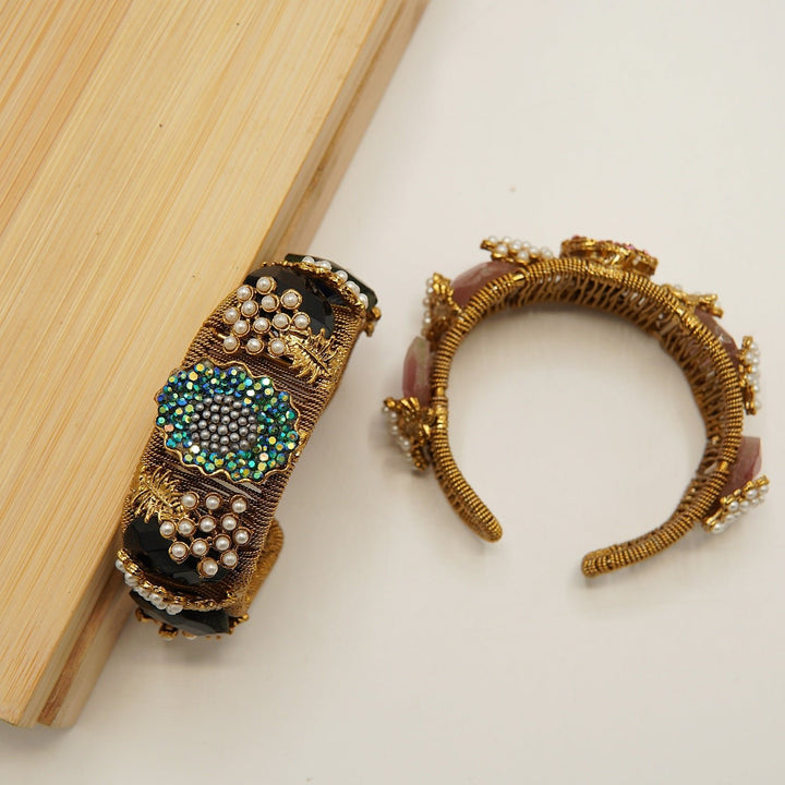 Pearls Work Turkish Handcuff ( Single ) - tlmjewels