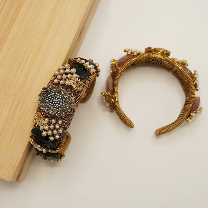 Pearls Work Turkish Handcuff ( Single ) - tlmjewels