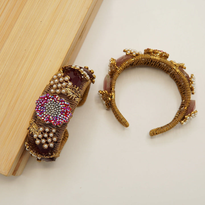 Pearls Work Turkish Handcuff ( Single ) - tlmjewels