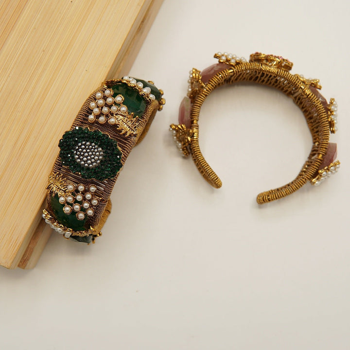 Pearls Work Turkish Handcuff ( Single ) - tlmjewels