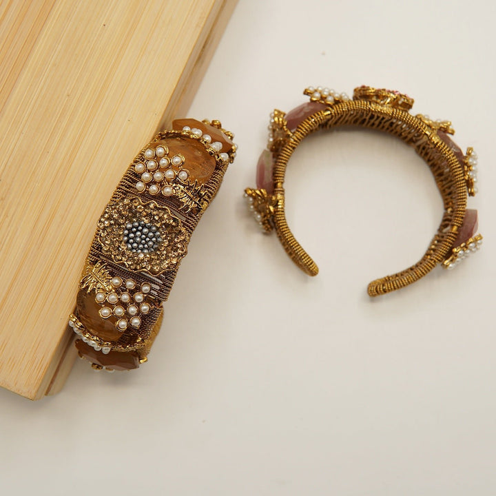 Pearls Work Turkish Handcuff ( Single ) - tlmjewels