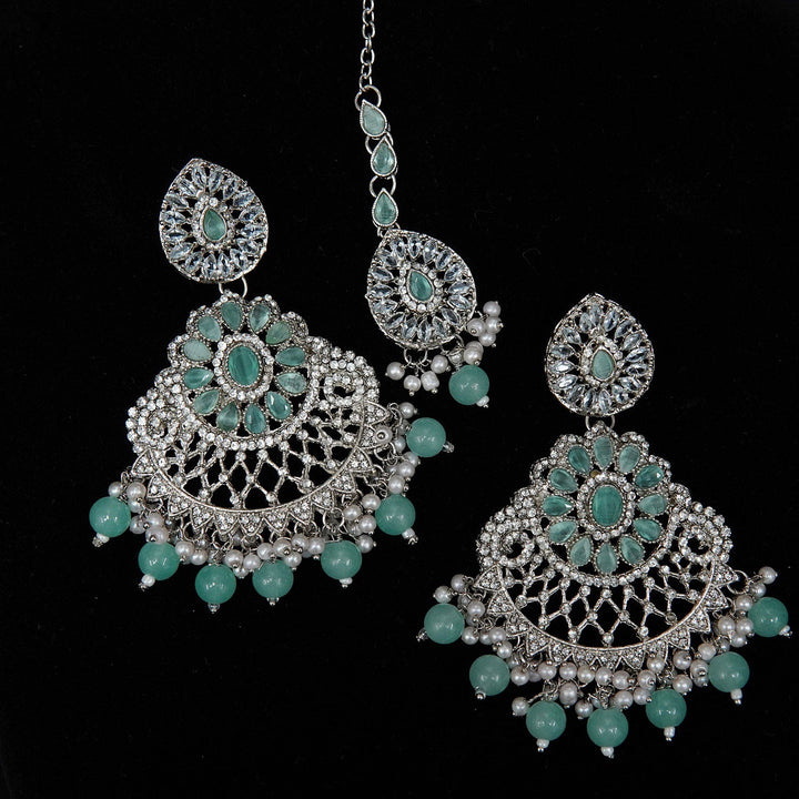 Polki Chaand Baali Teeka Earring - tlmjewels