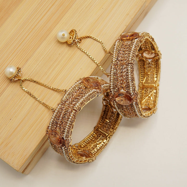 Polkis And Egyptian Kara Pair - tlmjewels