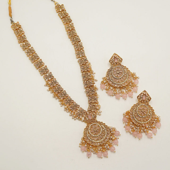 Polkis And Zircones Chaand Baali Mala Set - tlmjewels
