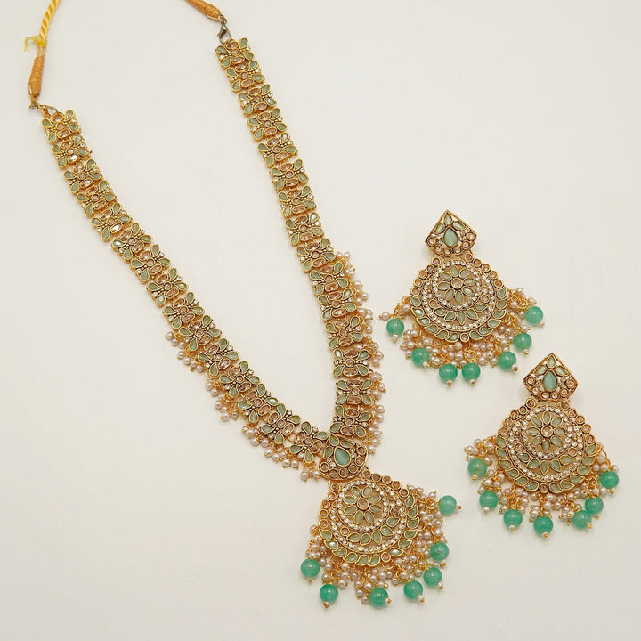 Polkis And Zircones Chaand Baali Mala Set - tlmjewels