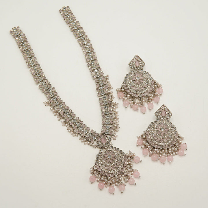 Polkis And Zircones Chaand Baali Mala Set - tlmjewels
